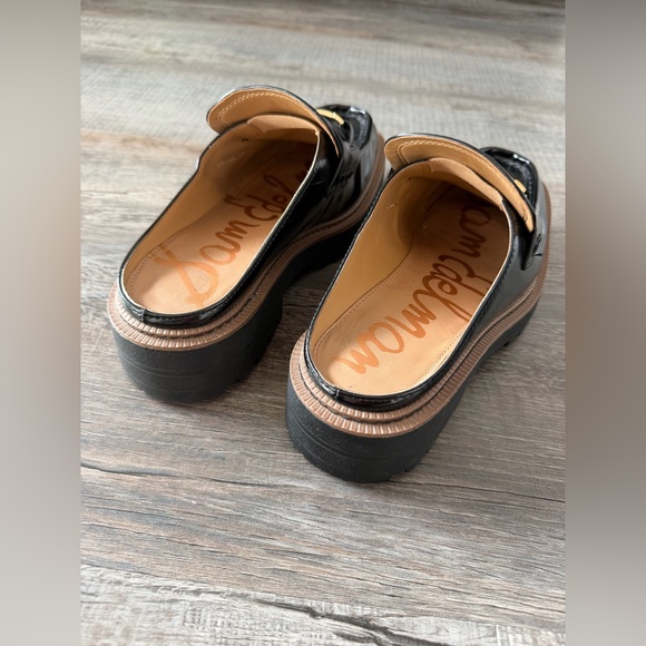 Sam Edelman Lennon Loafer Mule 8 Black Slip On Office Y2K - Picture 6 of 8
